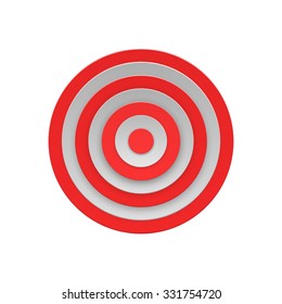 Target Isolated on White Background Vector illustration