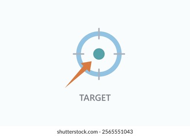 Target Isolated Vector, Icon Or Logo Sign Symbol Illustration
