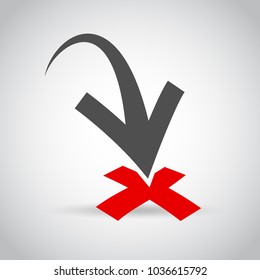 Target. Isolated vector icon, sign, emblem, pictogram. Flat style for design, web, logo or UI. Eps10