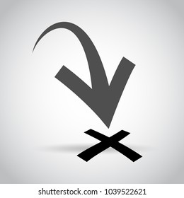 Target. Isolated vector icon, sign, emblem, pictogram. Flat style for design, web, logo or UI. Eps10
