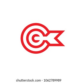 Target. Isolated vector icon, sign, emblem, pictogram. Flat style for design, web, logo or UI. Eps10