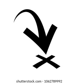 Target. Isolated vector icon, sign, emblem, pictogram. Flat style for design, web, logo or UI. Eps10