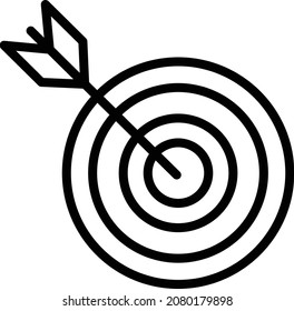 Icono de vectores aislados de destino que puede modificar o editar fácilmente

