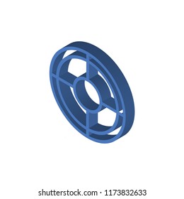 Target isometric left top view 3D icon