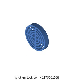 Target isometric left top view 3D icon