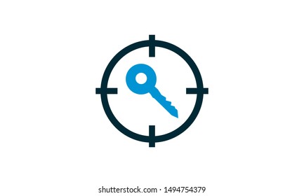 Target keyword icon for SEO and digital marketing strategies