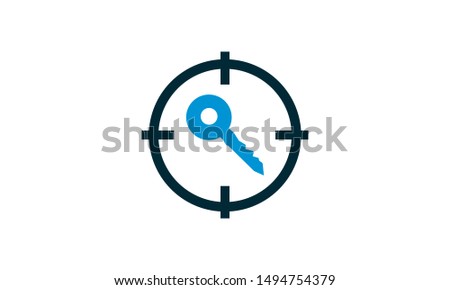 Target keyword icon for SEO and digital marketing strategies