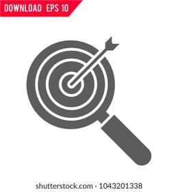 Target keyword vector icon