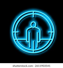 target kill neon light sign vector. target kill illustration