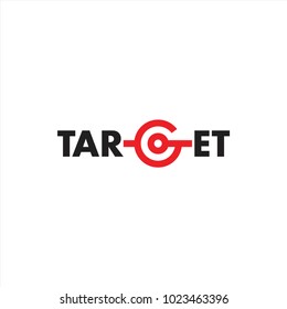 Target Letter Logo Design Vector