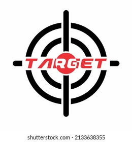 vector de diseño de logotipo de letra de destino