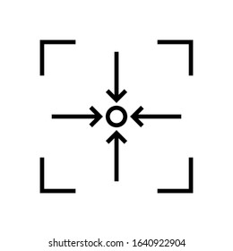 target line art vector icon - ui icon vector