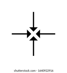 target line art vector icon - ui icon vector