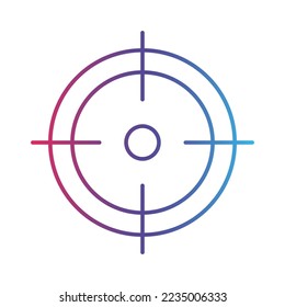 Farbverlauf-Symbol der Ziellinie, Logo-Stil