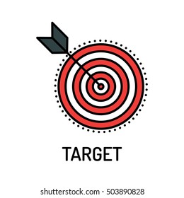 Target Line Icon