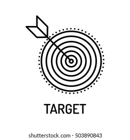 Target Line Icon