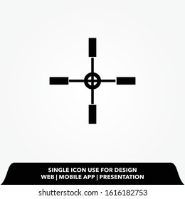 target line icon design vector illustration