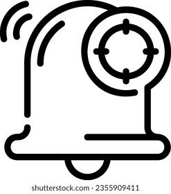 target line icon illustration vector