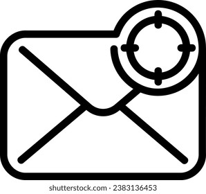 target line icon illustration vector