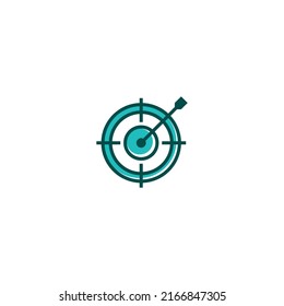 Target line icon. linear style sign for mobile concept and web design. Outline vector icon. Symbol, logo illustration. Vector graphic