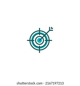 Target line icon. linear style sign for mobile concept and web design. Outline vector icon. Symbol, logo illustration. Vector graphic