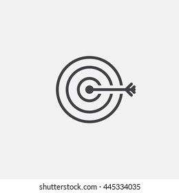 target line icon, outline vector illustration, linear pictogram isolated on white