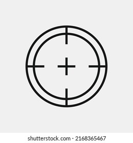 Target line icon. Vector illustration isolated on white background. using for website or mobile app