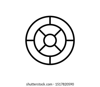Target line icon. Vector symbol in trendy flat style on white background. Web sing for design.