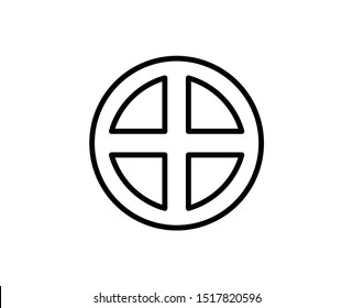 Target line icon. Vector symbol in trendy flat style on white background. Web sing for design.