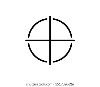 Target line icon. Vector symbol in trendy flat style on white background. Web sing for design.