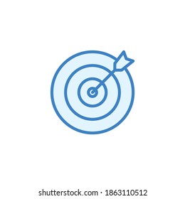 Target line icon vector. Target symbol vector