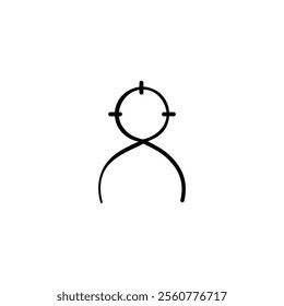 Target Line Style Icon Design