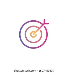 Target  - Line Vector Icon