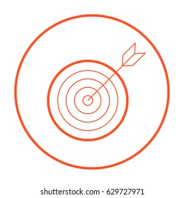 Target line vector icon