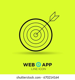 Target line vector icon