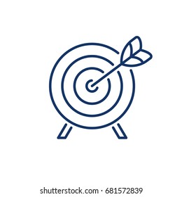 Target line vector icon