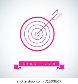 Target line vector icon