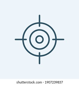 Target Line Vector Icon for Achievement, Success, Motivation and more. Editable Stroke. 48x48 Pixel Perfect