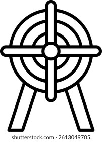 Target Line Vector Icon Design