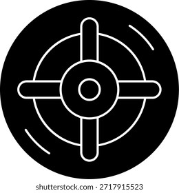 Diseño de icono de Vector de línea de destino