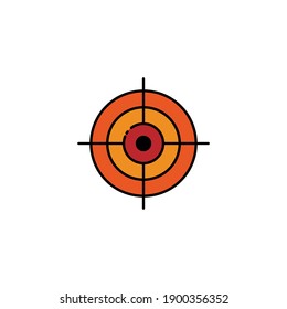 Target lineal color icon. simple design editable. Design template vector