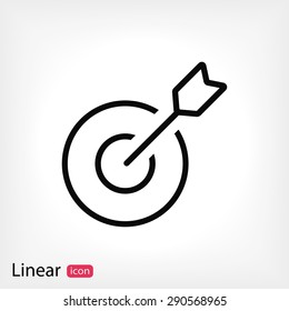 Target, linear icon
