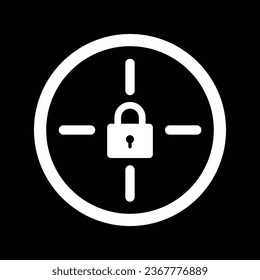 símbolo geométrico de destino vector de logotipo simple