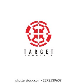 Target logo arrow design icon vector illustration