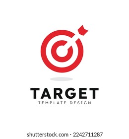 Target logo arrow direction, circle target Vector illustration