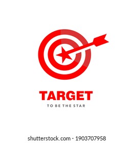 Objetivo del logotipo objetivo de ser el símbolo de la estrella