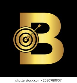 Target Logo combine with letter B vector template