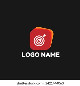 target logo concept. Designed for your web site design, logo, app, UI. map pin logo design. corporate identity logo. can be used for business company. modern illustration