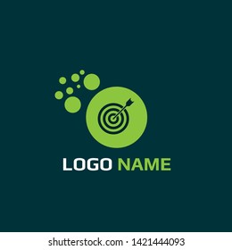 target logo concept. Designed for your web site design, logo, app, UI. map pin logo design. corporate identity logo. can be used for business company. modern illustration