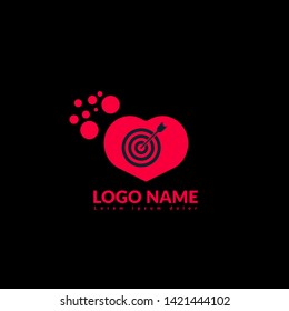 target logo concept. Designed for your web site design, logo, app, UI. map pin logo design. corporate identity logo. can be used for business company. modern illustration